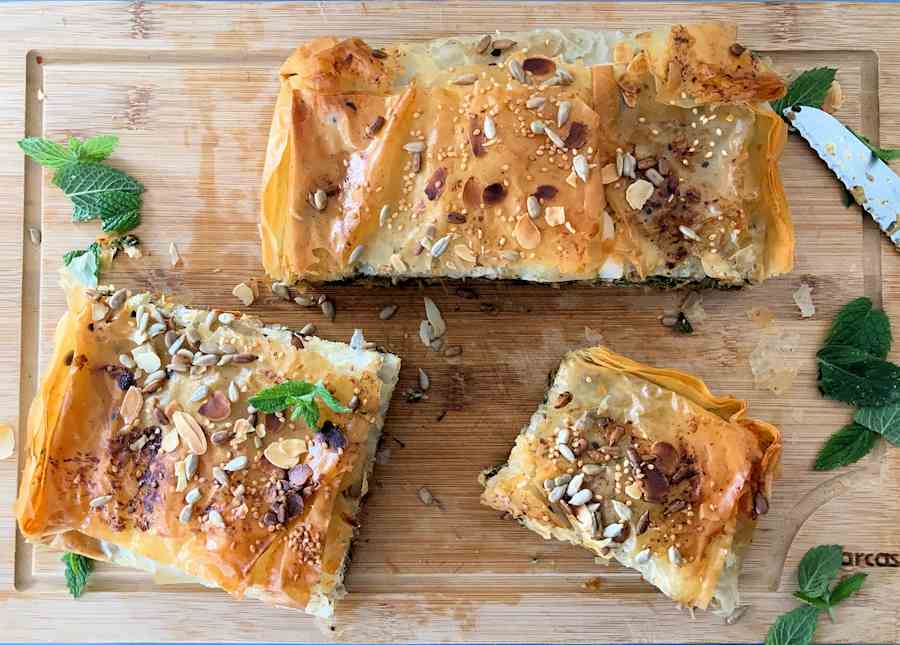 Greek Lamb And Spinach Filo Pie Recipe Cuisine Fiend